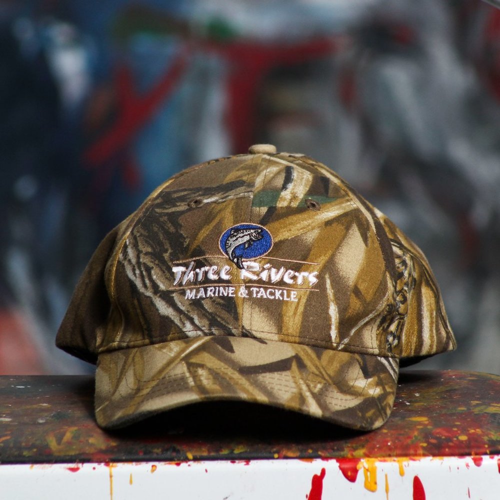 Fishing Hat Mens Camouflage One Size Three Rivers Marine & Tackle